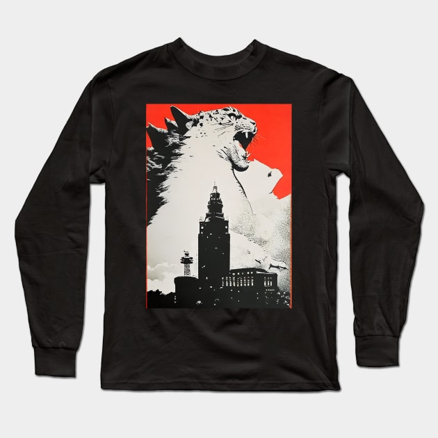catzilla Long Sleeve T-Shirt by bant